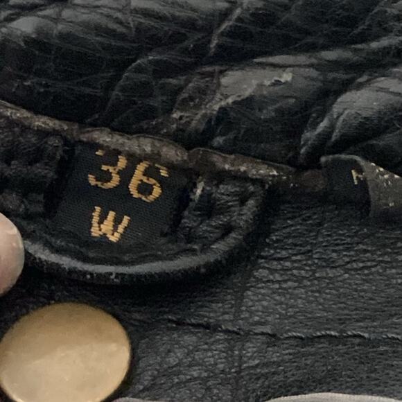 VTG Harley-Davidson Willie G Leather Angel Wings Fringe Motorcycle Jacket 36 | S - Picture 5 of 5